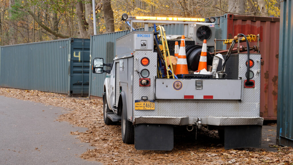 Workers in Prospect Park