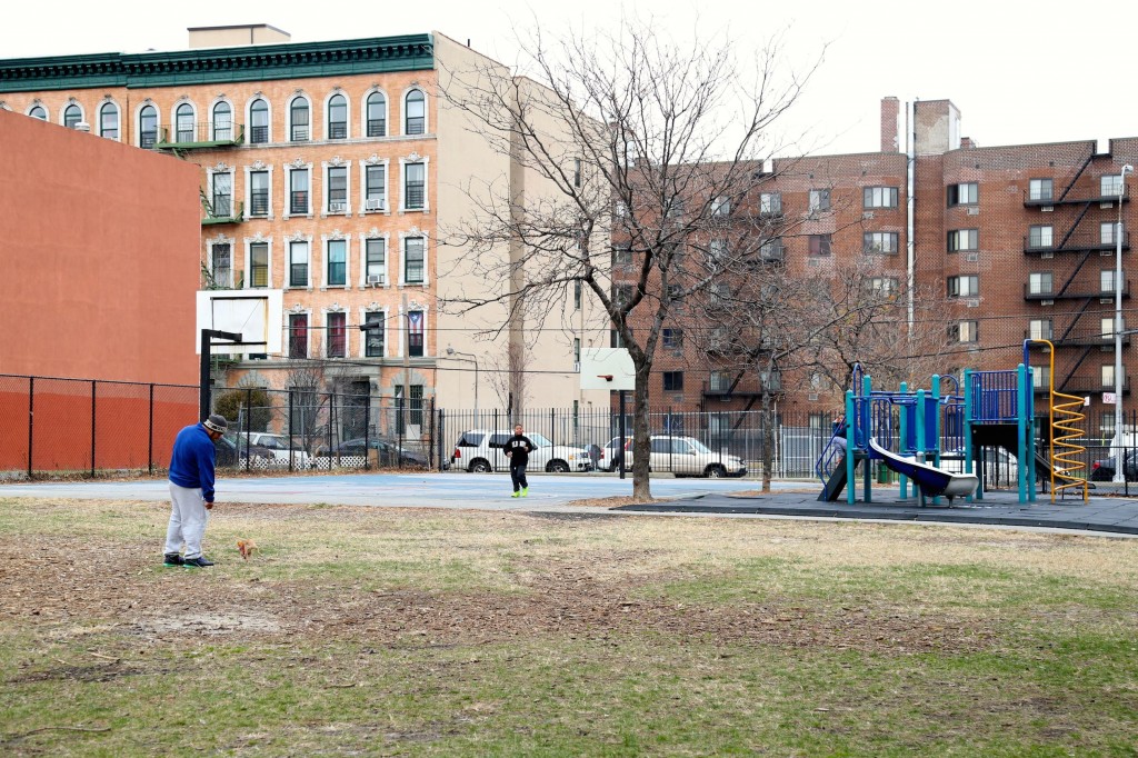 Empty space in Ranaqua Park in the Bronx. Nov.25th, 2014. Siyi Chen